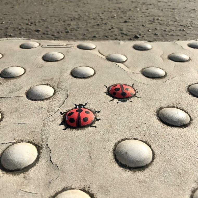 gatvės menininkas Lionas miesto meno piešiniai grafiti